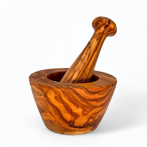Handcrafted Wood Mortar and Pestle Set Wooden <b>Herb</b> and Spice <b>Grinder</b> Kitchen for Garlic Ginger and Masala Preparation - Product Image 1
