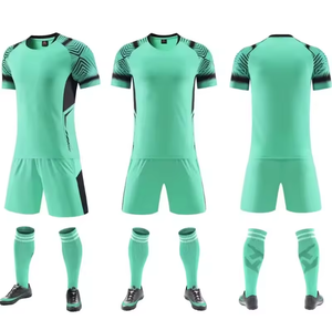 High Quality Unisex 100% <b>Polyester</b> Soccer Football Uniform Sets with <b>Socks</b> for Club with OEM Service - Product Image 2