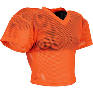 V-Neck <b>Mesh</b> <b>Short</b> Sleeve American Football Jersey Breathable Solid Color Men's Adult Regular Fit 100% Polyester Sport Apparel - Product Image 5