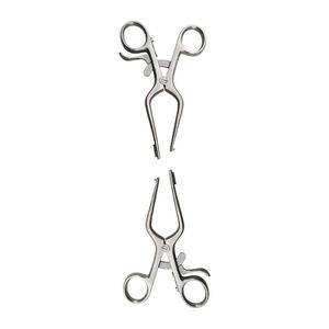 Retractor de pierna de acero inoxidable, izquierdo y derecho, con punta y escudo de 12 mm x 12 mm, instrumento quirúrgico médico - Product Image 3