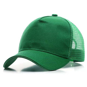 Casquette de baseball trucker bicolore avec logo personnalisé, 6 panneaux, maille, snapback, visière incurvée, en coton, pour le sport et l'extérieur, unisexe - Product Image 1