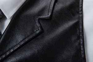 Gilet en cuir durable pour homme, style motard, gilet en cuir élégant pour homme, gilet en cuir de vachette - Product Image 5