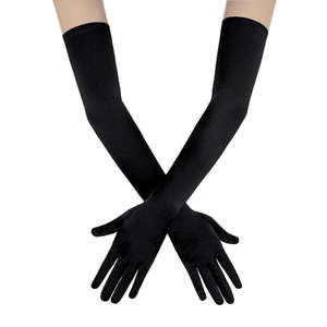 Guantes Largos de Cuero Glamurosos para Mujer, Elegantes Guantes de Ópera para Fiestas y Eventos - Product Image 2
