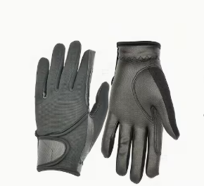 All Season Men Women Horse Riding Gloves PU Leather Breathable Anti Skid Grip With Elastic Band And Fastener Tape Premium Riding - Product Image 2