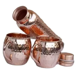 Wholesale Premium Quality Handcraft Best Selling 100 % Pure Copper Water Bottle From Made in India Product by LUXURY CRAFTS