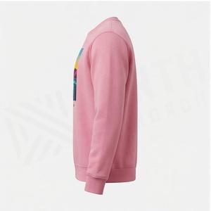 North Approach <b>Pink</b> Crewneck <b>Sweatshirt</b> Men's Casual Printed Pullover Regular Fit Autumn Knitted 100% Cotton - Product Image 3
