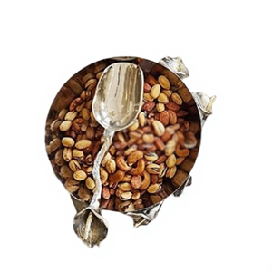 Plaqué or avec cuillère en aluminium métal Look luxe nouveauté ustensiles de cuisine Table à manger maison décor bol - Product Image 1