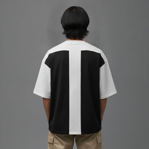 เสื้อยืดผู้ชายขายส่งยอดนิยม ผ้าฝ้าย 100% คุณภาพสูง ปักโลโก้ตามสั่ง ทรงหลวม เป็นมิตรกับสิ่งแวดล้อม - Product Image 3