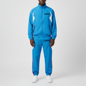 Ensemble de survêtement coupe-vent d'hiver pour homme, tissu personnalisé, style streetwear, coupe confortable, look décontracté, à prix abordable - Product Image 1