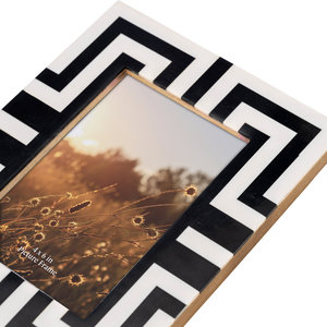 HANDICRAFTS ZONE HCZ-90 Resin Offset Printed Lightweight Rectangle Photo <b>Frame</b> <b>6x4</b> Inch Vertical Tabletop Decorative Display - Product Image 2
