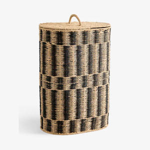 Panier en jonc de mer de qualité supérieure, fait main, naturel, écologique, bac de rangement, décoration intérieure, multi-usages, pour le linge, fabriqué au Vietnam - Product Image 5