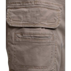 Pantalones Cortos Cargo de Color Sólido para Hombre, Cintura Media, Cierre con Cordón, Estilo Bermuda, Pantalones Casuales con Bolsillos, 100% Algodón, Secado Rápido, Lona - Product Image 6