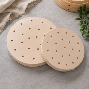 parchment <b>sheets</b> Food grade steaming paper Recycled pulp steamer liners <b>Bamboo</b> steamer paper liners - Product Image 6