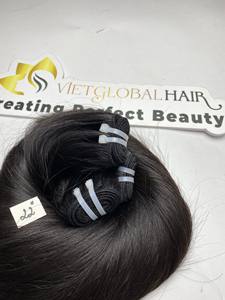 Extensions de cheveux raides noirs naturels de qualité salon vrais cheveux bruts humains pas de perte ou d'emmêlement Style de vague profonde lâche - Product Image 2