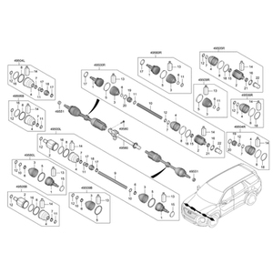 Rodamientos de Motor Palisade Nuevos 49560C5430 - Product Image 2