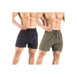 Pantalones Cortos Deportivos para Hombre, Paquete de 2, Secado Rápido, para Entrenamiento, Gimnasio, Verano, Poliéster y Elastano, con Bolsillos con Cremallera - Product Image 3