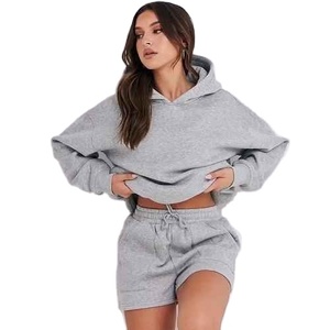 ชุดฮู้ดดี้โอเวอร์ไซส์ผ้าแห้งเร็วคุณภาพดีสำหรับผู้หญิง สไตล์ฮิปฮอป เหมาะสำหรับฤดูร้อน - Product Image 3
