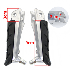 Nouveaux <span class=keywords><strong>repose</strong></span>-pieds avant en aluminium chromé pour moto <span class=keywords><strong>de</strong></span> rue Phantom 150 CB190R/CBF avec design antidérapant - Product Image 3