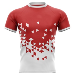 เสื้อรักบี้สั่งทำพิเศษปี 2024 ไซส์ใหญ่ ระบายอากาศได้ดี เสื้อกีฬาสำหรับผู้ใหญ่ ออกแบบโลโก้ได้เอง ราคาถูก - Product Image 1