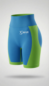 กางเกงขาสั้นออกกำลังกายโยคะสำหรับผู้หญิง ยกกระชับสะโพก ฟิตเนส ไบค์เกอร์ เอวสูง สตรีทแวร์ แห้งเร็ว ระบายอากาศได้ดี ผ้าไนลอน/คอตตอน - Product Image 4