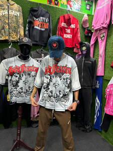 Camiseta personalizada de manga corta con cuello redondo y logotipo personalizado de algodón pesado 100% para hombres y mujeres con serigrafía DTG/DTF - Product Image 2