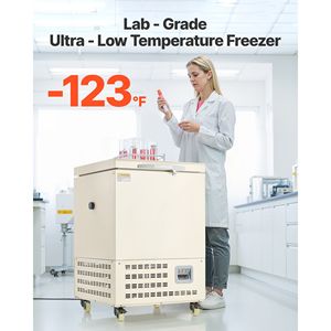 Congelatore da laboratorio a temperatura ultra-bassa da 58 L, intervallo regolabile 40-123F, display digitale, acciaio inossidabile 304 - Product Image 2