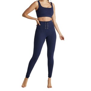 Conjunto de Yoga de 2 Piezas sin Costuras de Último Diseño para Mujer, Leggings y Sujetador Deportivo para Entrenamiento Físico - Product Image 3