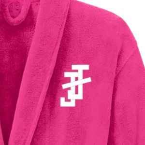 Peignoir en microfleece doux et chaud pour femme Jack and Jill, à manches longues, col châle, avec ceinture et poches pour un confort optimal - Product Image 6