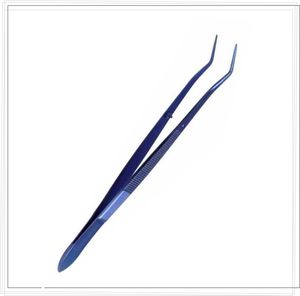 แหนบเมเรียม แหนบสำหรับดึงฝ้ายและผ้าก๊อซ คีมจับเนื้อเยื่อ คีมผ่าตัดแบบโค้ง ปลายหยัก ได้รับการรับรองมาตรฐาน CE ISO ระดับ Class I - Product Image 2