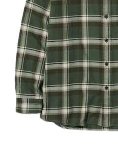 Camisa Casual a Cuadros Verde Oliva para Hombre, Algodón y Poliéster, Manga Larga, Cierre de Botones, Diseño a Cuadros, Suave y Cómoda para Uso Diario - Product Image 5