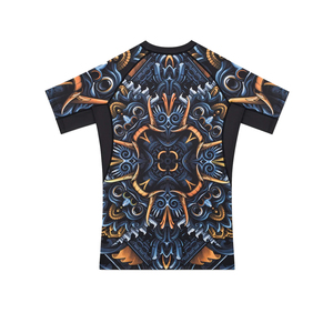 เสื้อรัดรูปสำหรับผู้ชาย Saqibandco สำหรับ MMA ลายพิมพ์แบบ Sublimation แห้งเร็ว ผลิตจากโพลีเอสเตอร์ เสื้อสำหรับผู้ใหญ่สำหรับกีฬาผสมผสานหลายประเภท - Product Image 4