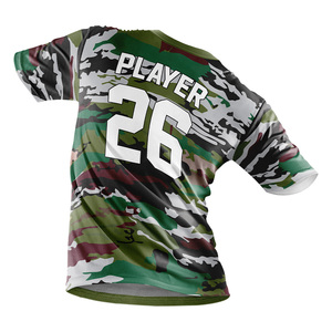 Camiseta Personalizable de Manga Corta con Estampado de Camuflaje para Hombre, Impresión por Sublimación, Secado Rápido, Cuello Redondo, Corte Regular - Product Image 3