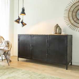 ตู้บุฟเฟ่ต์โลหะสีดำ 3 ประตู รุ่นวันดาน่า เรเดียนท์ อัลติส - Product Image 1