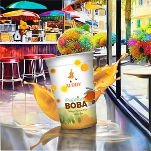 เครื่องดื่มชานมไข่มุก ALODY รสผลไม้เหลือง พร้อมชาผลไม้สด มะม่วง ชารสเสาวรส ขนาด 480 มล. ขายส่ง - Product Image 3