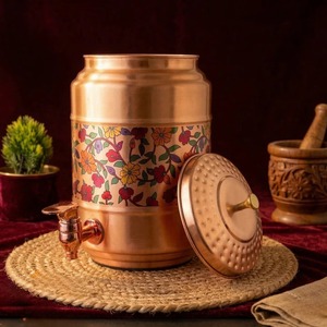 Pure Copper Double Wall Eco-Friendly <b>Water</b> Dispenser Designed to Keep Drinking <b>Water</b> Fresh with Luxury Style Buy Direct Supplier - Product Image 4