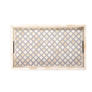 Plateau de service classique en résine d'os de haute qualité, idéal pour hôtels, restaurants, cadeaux d'entreprise, emballage personnalisé, ensemble de vaisselle décorative - Product Image 4