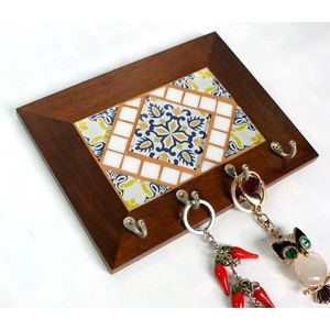 Porta Llaves de Madera Ecológico y Duradero, Organizador de Pared para Llaves y Correo - Product Image 1