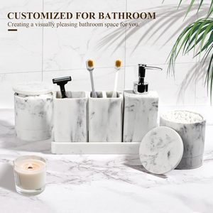 Modern <b>bathroom</b> organizer marble <b>bathroom</b> <b>set</b> soap dispenser <b>set</b> toothbrush holder <b>set</b> <b>bathroom</b> vanity organizer marble - Product Image 6
