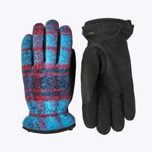 Gants thermiques écologiques en coton/polyester/spandex, longueur poignet, compatibles écran tactile, quatre saisons, extérieur, uni noir bleu rouge - Product Image 1