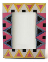 Bingkai Foto Kayu Solid Mewah Buatan Tangan dengan Inlay Tulang, Modern Minimalis Vintage Boho Elegan, Ramah Lingkungan, Dekorasi Rumah, Logo Dapat Disesuaikan