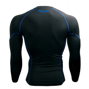 Professional Unisex Rash Guard <b>Compression</b> Fit Polyester/Nylon UPF50+ Anti-Bacterial Eco-Friendly Breathable Quick Dry Full - Product Image 5