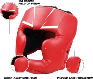 Best Selling Ultimate Boxing Headgear PU Manufacture Face Protection for MMA Kickboxing Sparring Superior Head Guard - Product Image 4