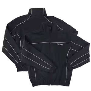 Custom Logo Men's Windbreaker Set Lightweight 2 Piece Tracksuit Jacket and Jogger <b>Pants</b> Sports Suit Streetwear Gym Training Wear - Product Image 4