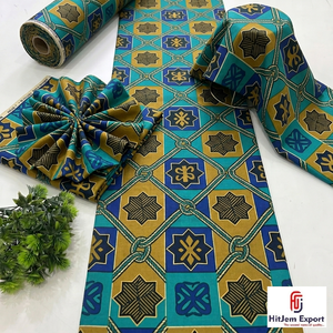 Custom Tanzania African Wax Print Twill 100 Cotton Lightweight <b>Fabric</b> Shirts Outdoor Dresses OEM ODM <b>Fabric</b> Manufacturer - Product Image 3