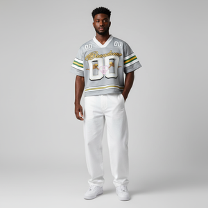 Maillot de football américain/soccer personnalisé 2026, coupe ample, séchage rapide, tissu respirant de qualité supérieure, fournisseur OEM en gros - Product Image 5
