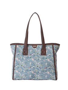 Sac fourre-tout en polyester imprimé résistant à l'eau avec fermeture éclair pour le shopping et les voyages - Product Image 1