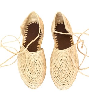 Chaussures en raphia naturel / Sandales à bride cheville en raphia / Pantoufles en raphia / Claquettes en raphia / Chaussons en raphia / Chaussures en paille / Ballerines - Product Image 3