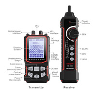 NOYAFA NF-918S Probador de Cables de Red Óptica OPM VFL con Función de Detección PoE, Alta Precisión, 10mW, Rastreador de Fibra LAN, Rastreador de Cables 60V