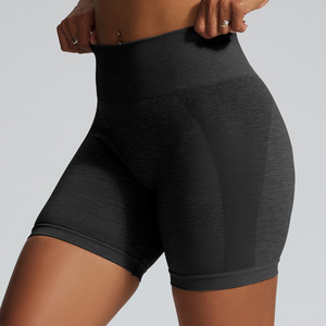 Shorts de yoga taille haute push-up sans coutures en Spandex/Polyester écologiques pour femmes avec cordon de serrage pour la gym et le sport 2026 - Product Image 2