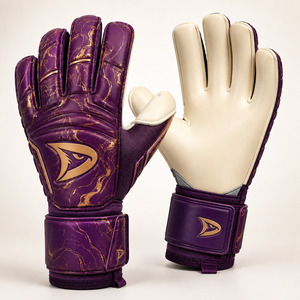 Guantes de Portero de Fútbol sin Correa |   Guante de látex de corte negativo con puño elástico |   Miami Teal Venta al por Mayor OEM - Product Image 4